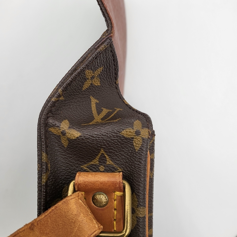Louis VuittonMonogram Cartouchiere GM Cross Body Bag..Authentic w/COA. - Picture 14 of 16